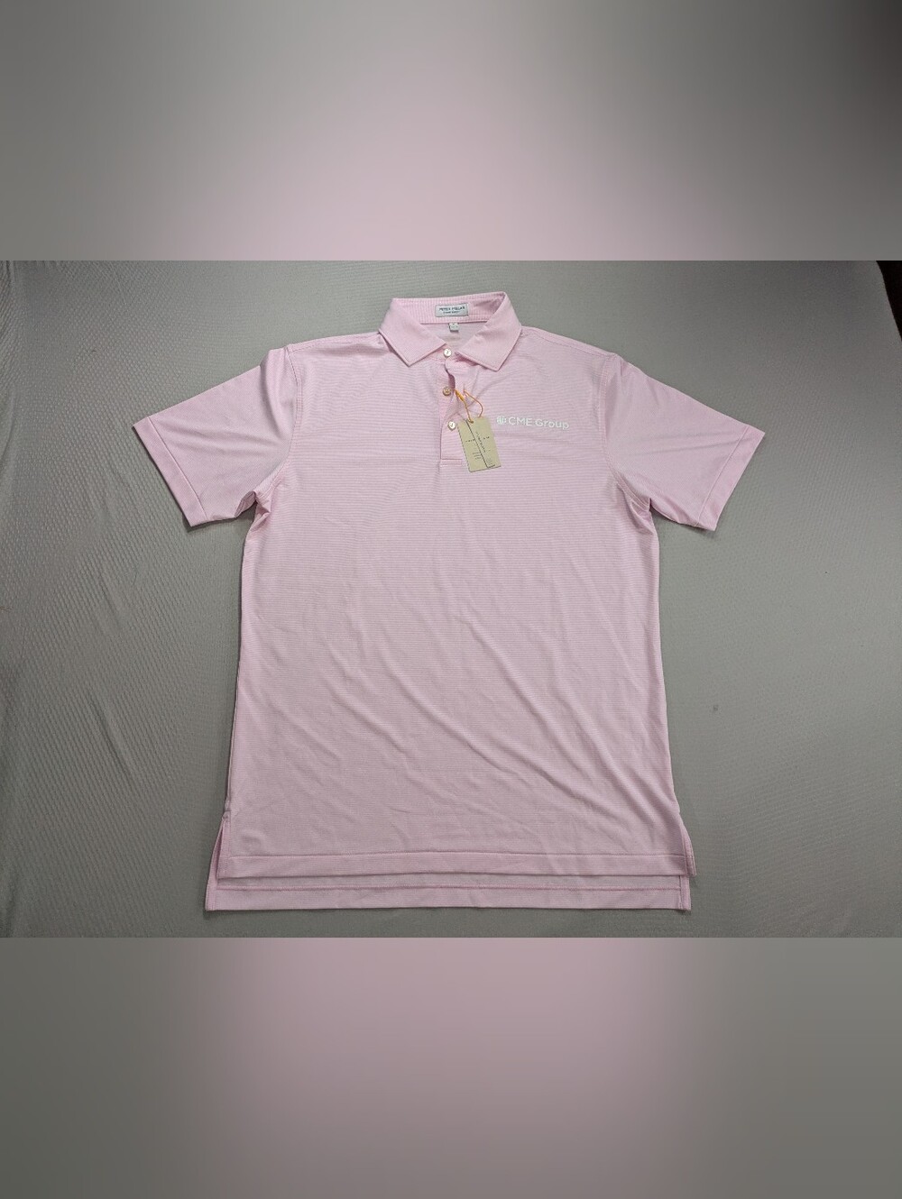 Peter Millar M Summer Comfort Performance Golf Shirt Pink CME Group Championship
